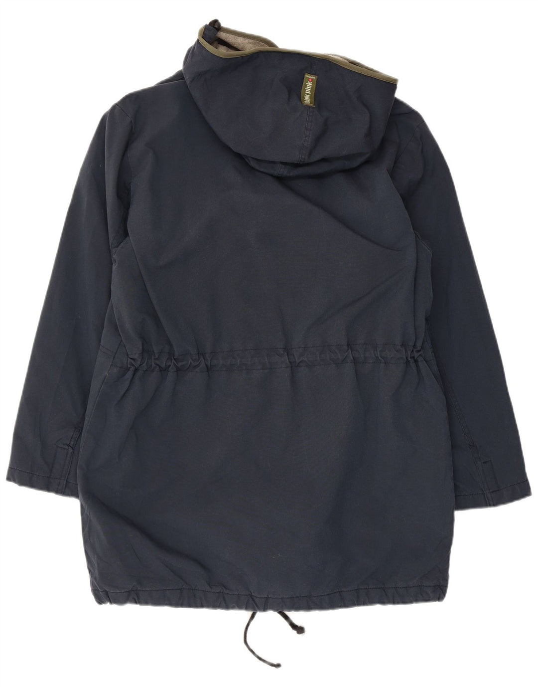 Giacca parka con cappuccio da donna Think Pink UK 14 cotone medio blu navy