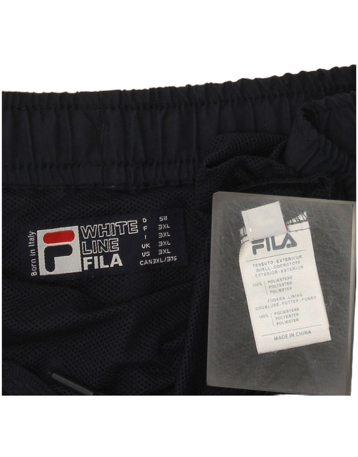 Pantaloncini sportivi da uomo Fila 3XL poliestere blu navy