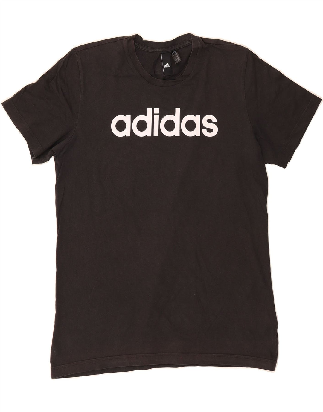 ADIDAS Mens Graphic T-Shirt Top Large Black Cotton Vintage Adidas and Second-Hand Adidas from Messina Hembry 