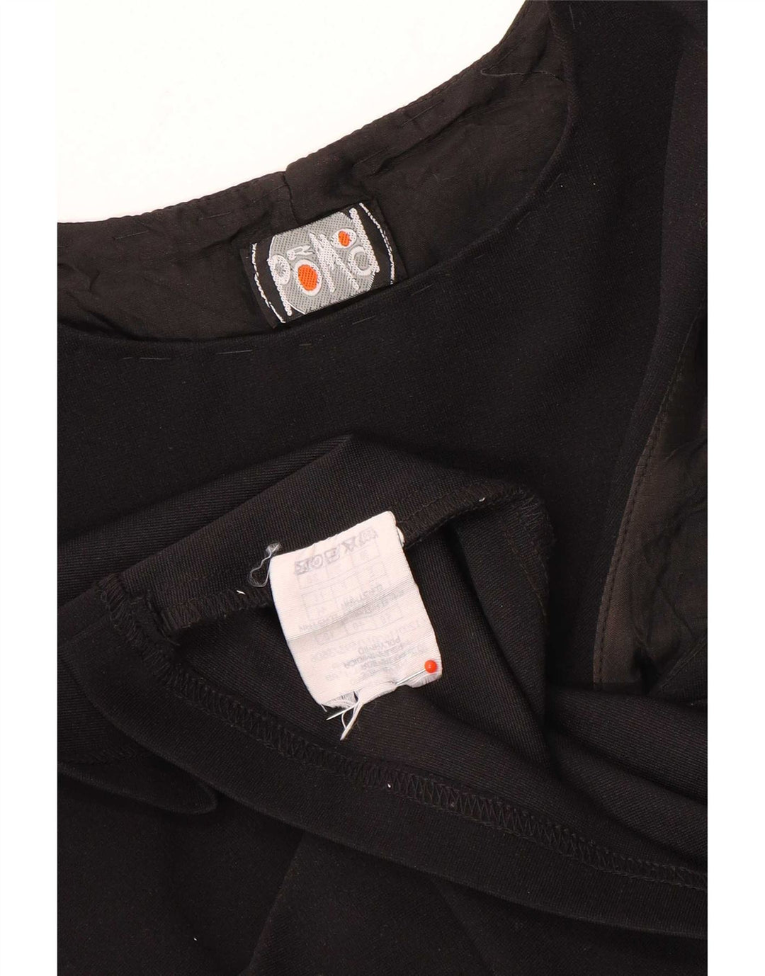 Abito a trapezio senza maniche da donna Promod UK 12 medio nero in poliammide