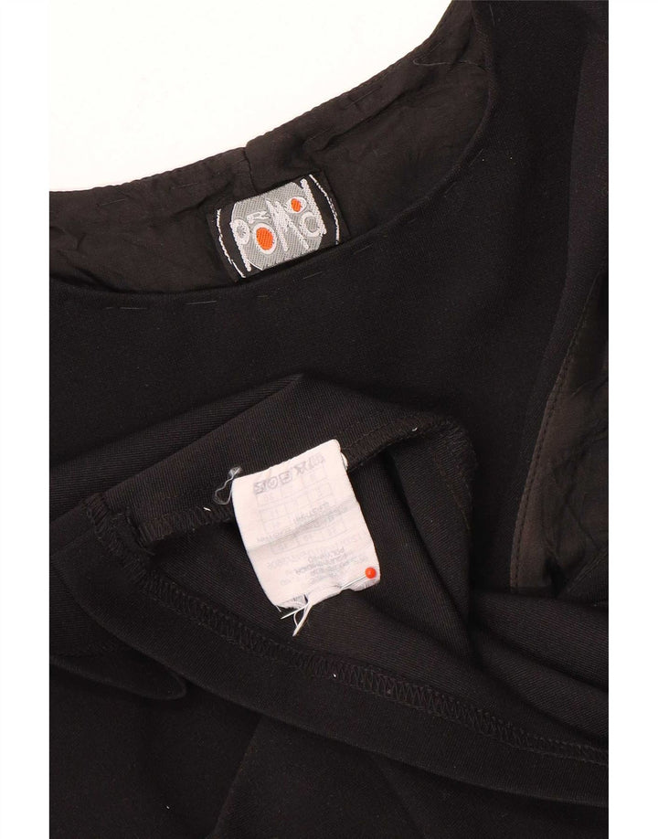 Abito a trapezio senza maniche da donna Promod UK 12 medio nero in poliammide