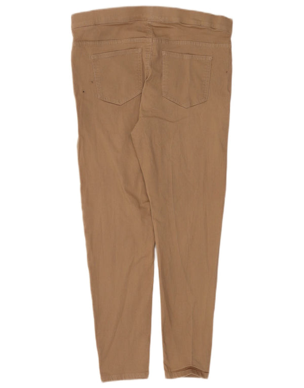 Pantaloni casual corti Marks & Spencer da donna UK 14 medi W30 L25 Beige
