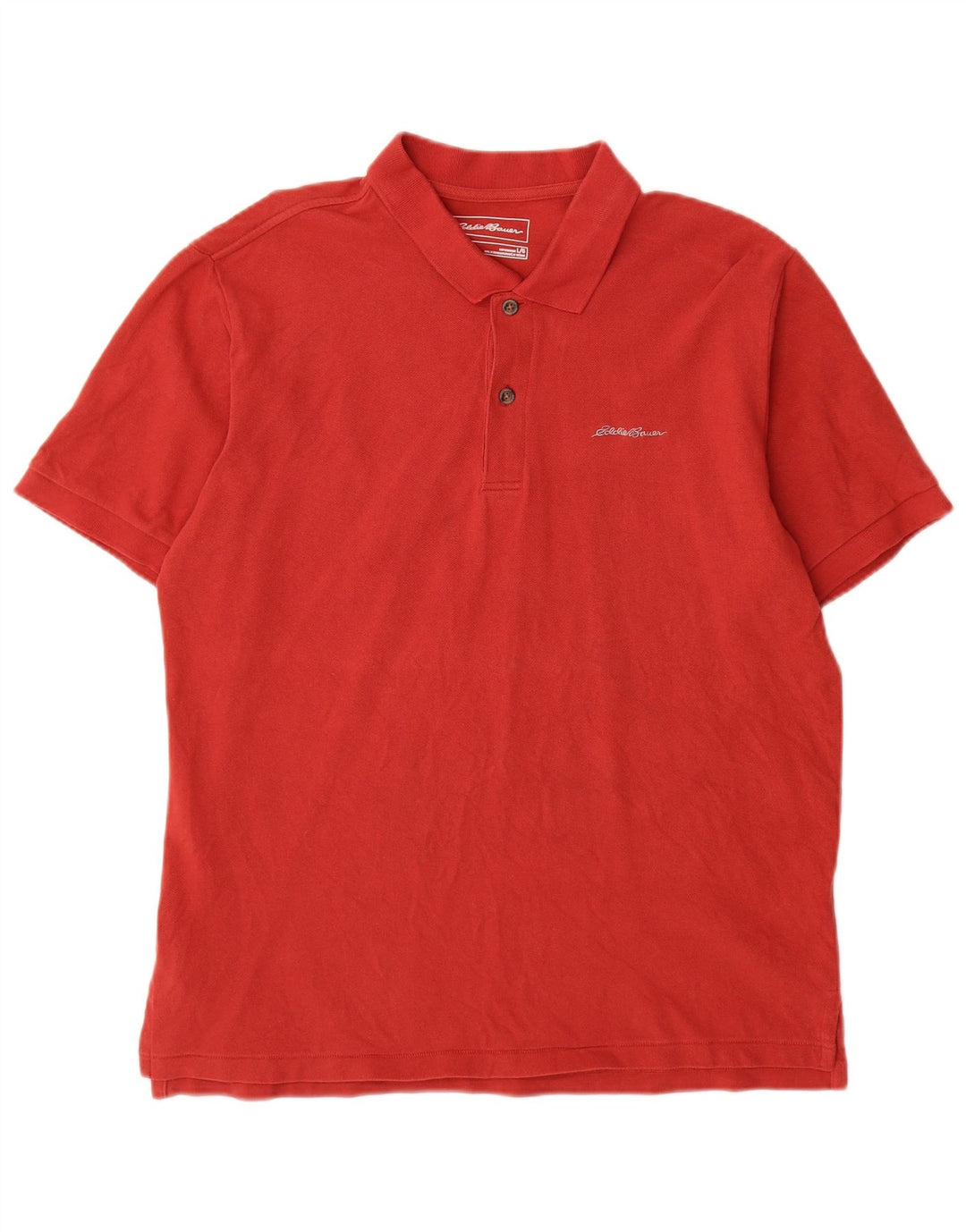 Polo da uomo Eddie Bauer grande in cotone rosso