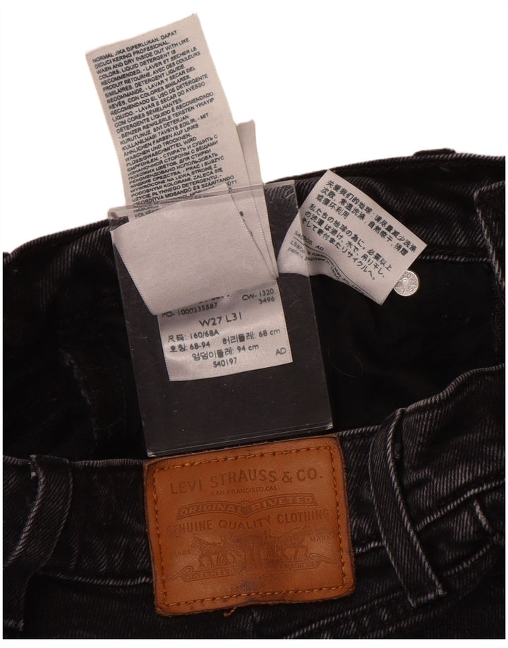 Jeans bootcut da donna a vita alta Levi's W27 L31 cotone grigio