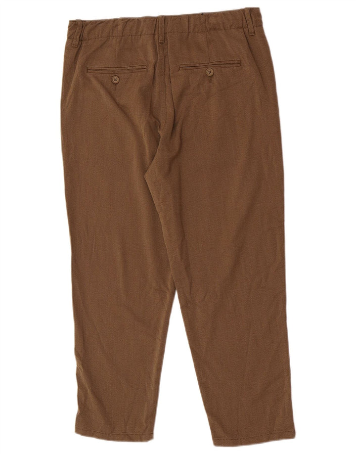 Pantaloni chino con pegging da uomo Jack & Jones W30 L23 poliestere marrone