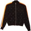 Topshop Giacca da tuta oversize da donna UK 6 XS Nera maculata