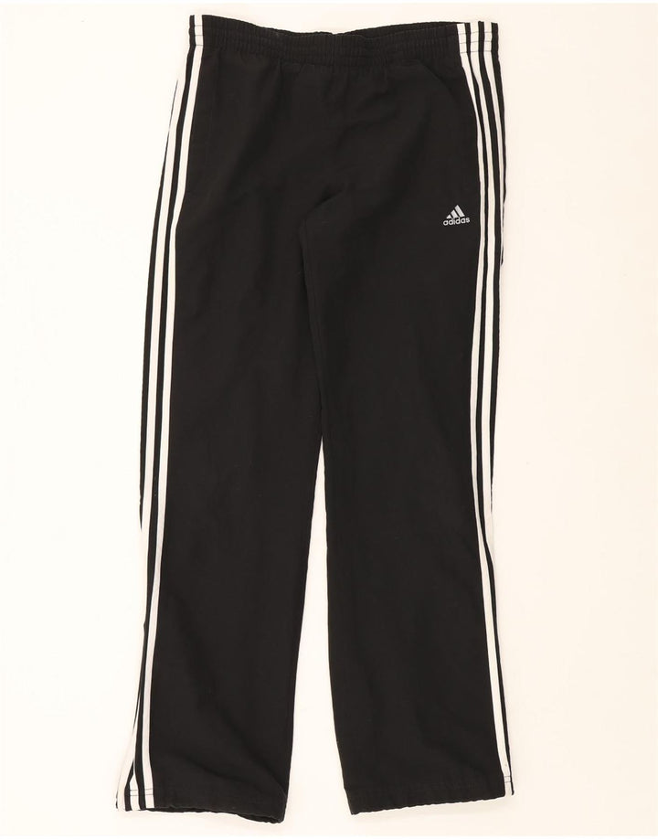 ADIDAS Boys Climalite Tracksuit Trousers 13-14 Years  Black Polyester Vintage Adidas and Second-Hand Adidas from Messina Hembry 