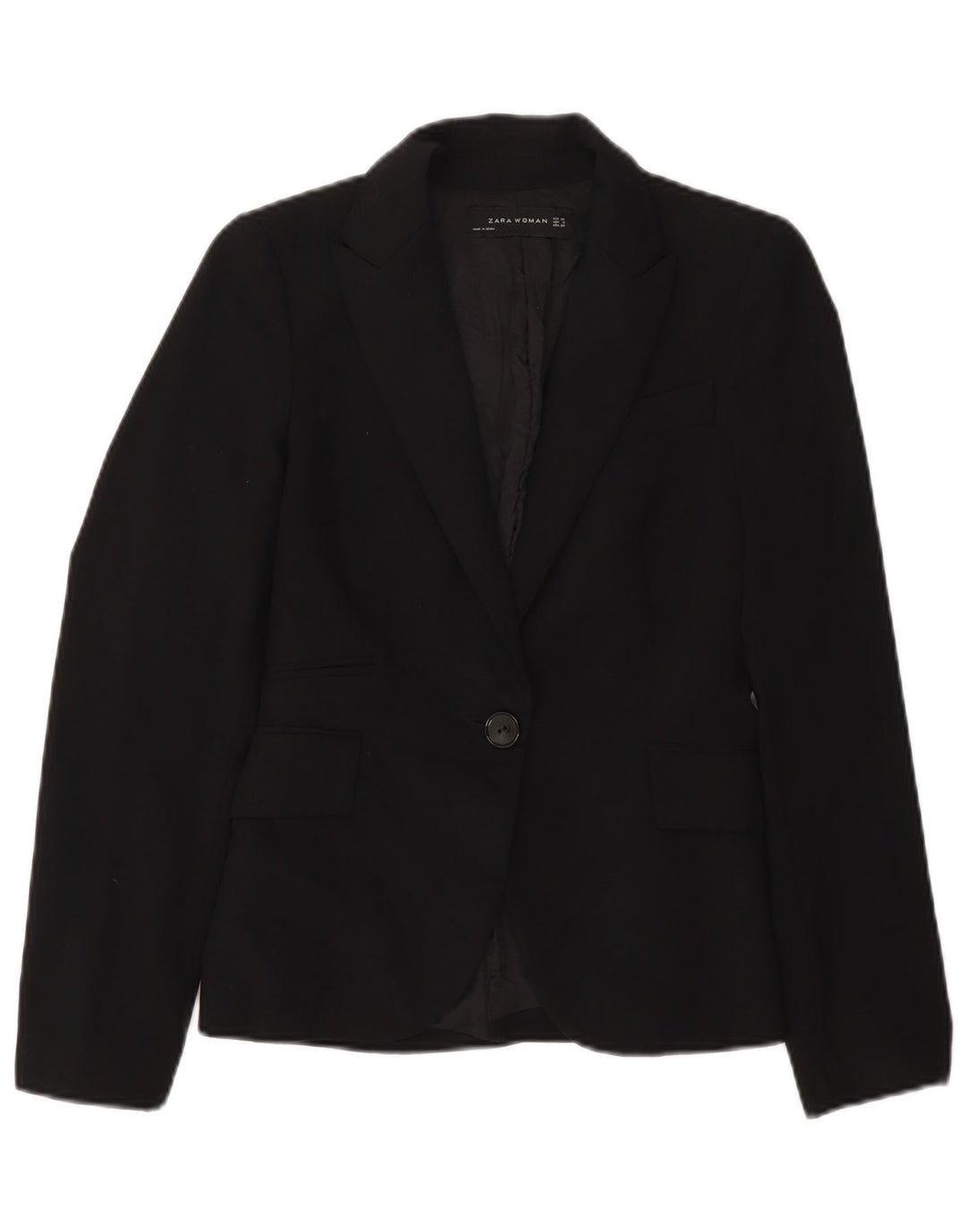 Giacca blazer a 1 bottone da donna Zara EU 34 2XS nera