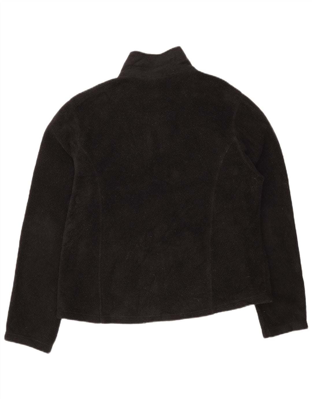 Giacca in pile da donna L.L.BEAN UK 16 grande poliestere nero