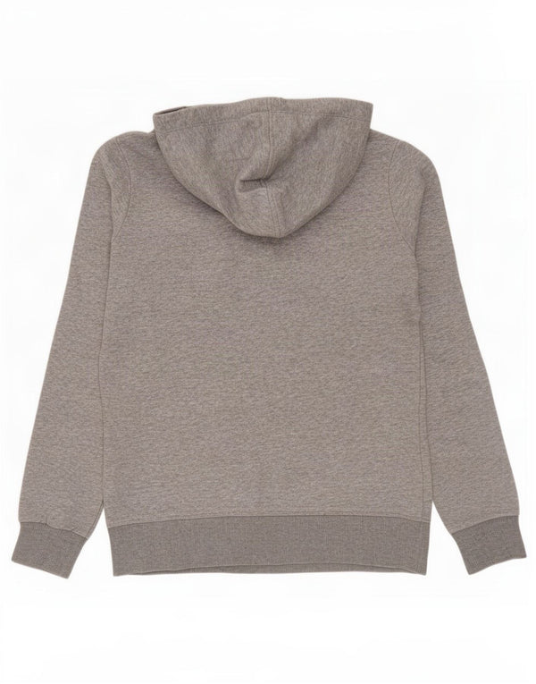Felpa con cappuccio grafica Champion Herritage Fit da donna UK 16 Large in cotone grigio