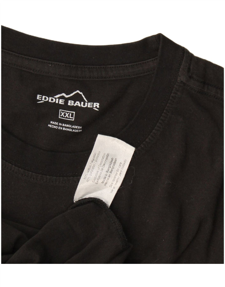 T-shirt da uomo Eddie Bauer Top 2XL cotone nero
