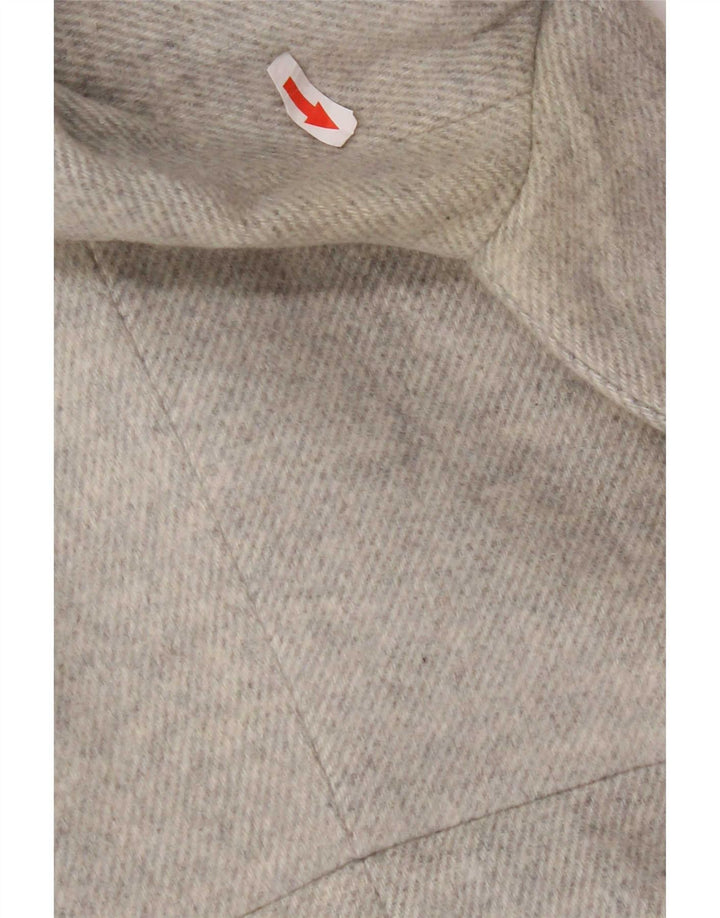 Soprabito con cappuccio da donna Zara UK 12 acrilico grigio medio