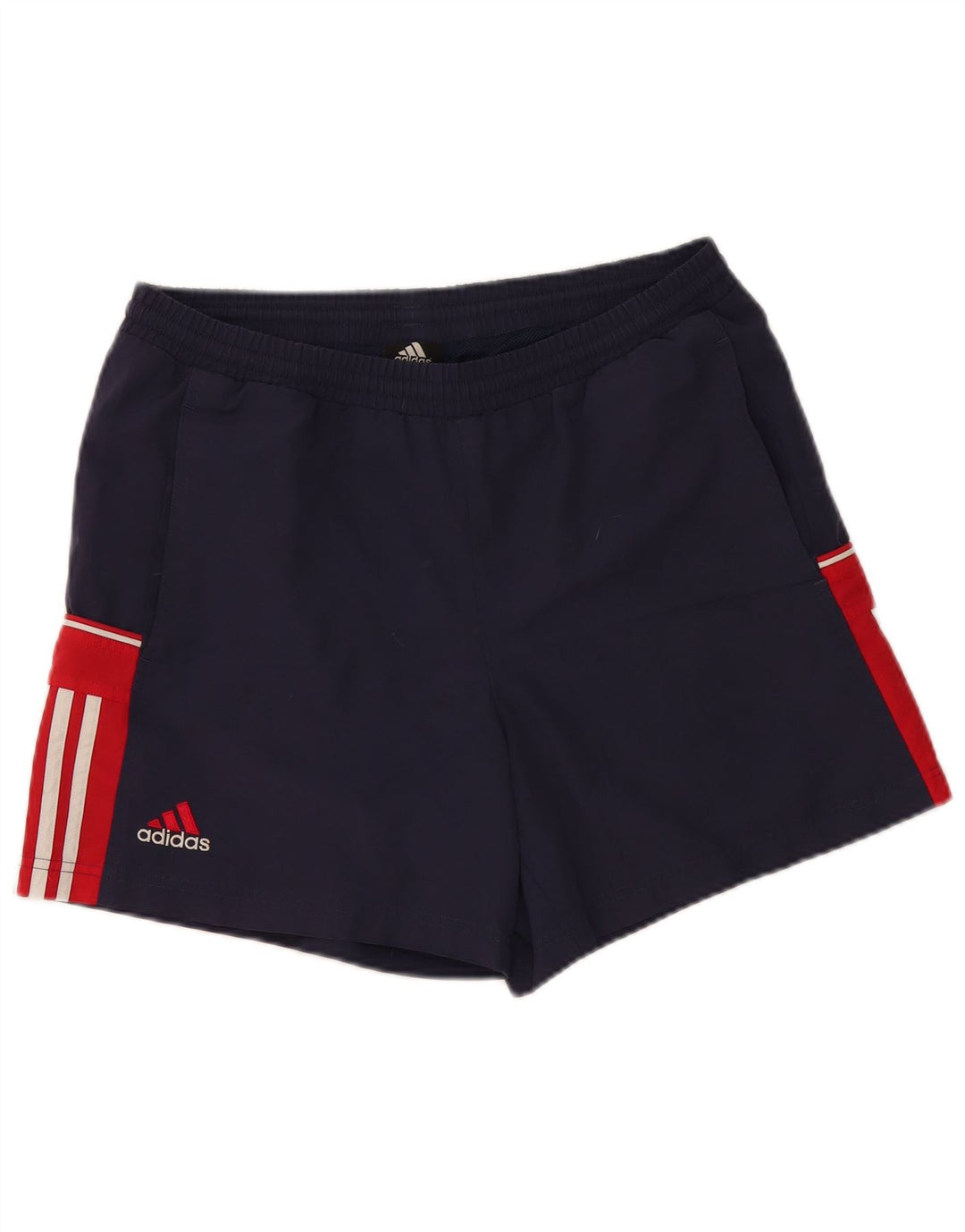 Pantaloncini sportivi Adidas da uomo grandi color block blu navy
