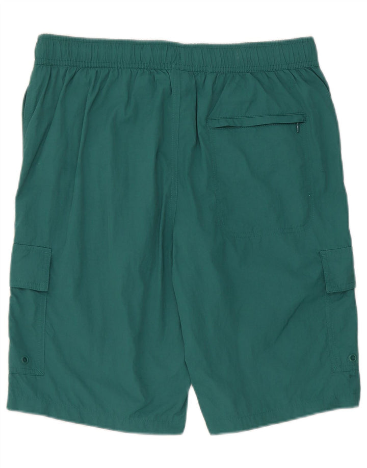 Pantaloncini da bagno cargo da uomo Marks & Spencer verde medio in poliammide