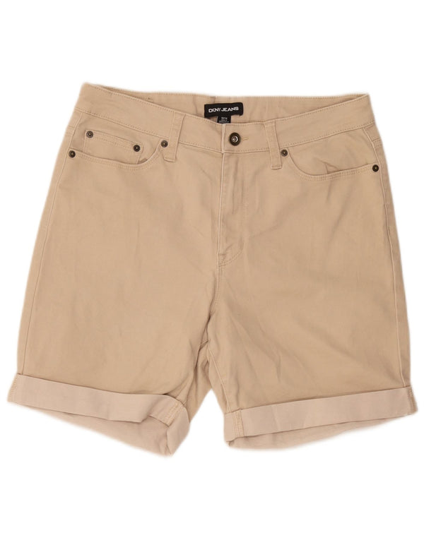 Pantaloncini casual da donna Dkny US 10 grandi W32 cotone beige