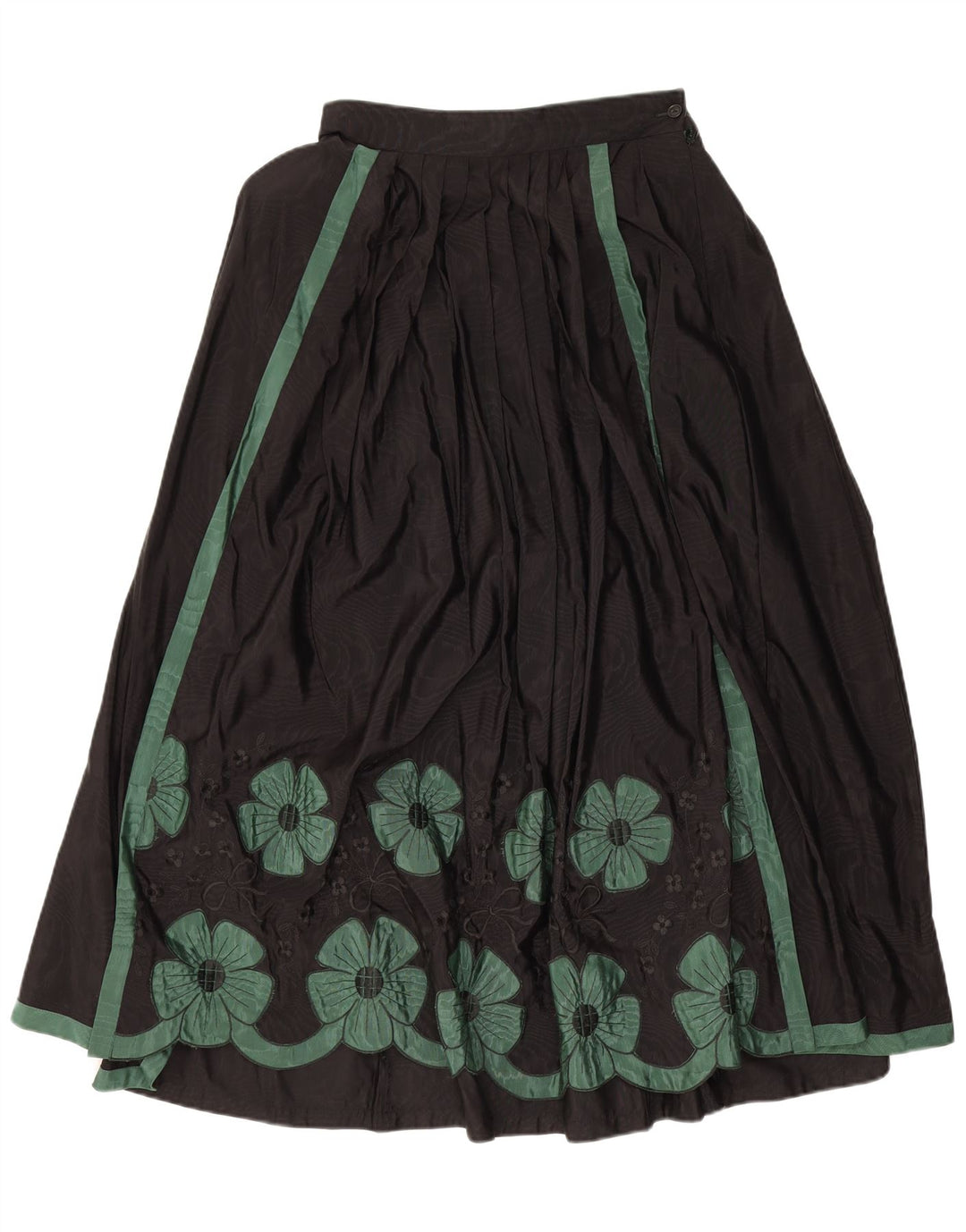 Gonna svasata a pieghe da donna Perry IT 40 Small W27 Viscosa floreale nera