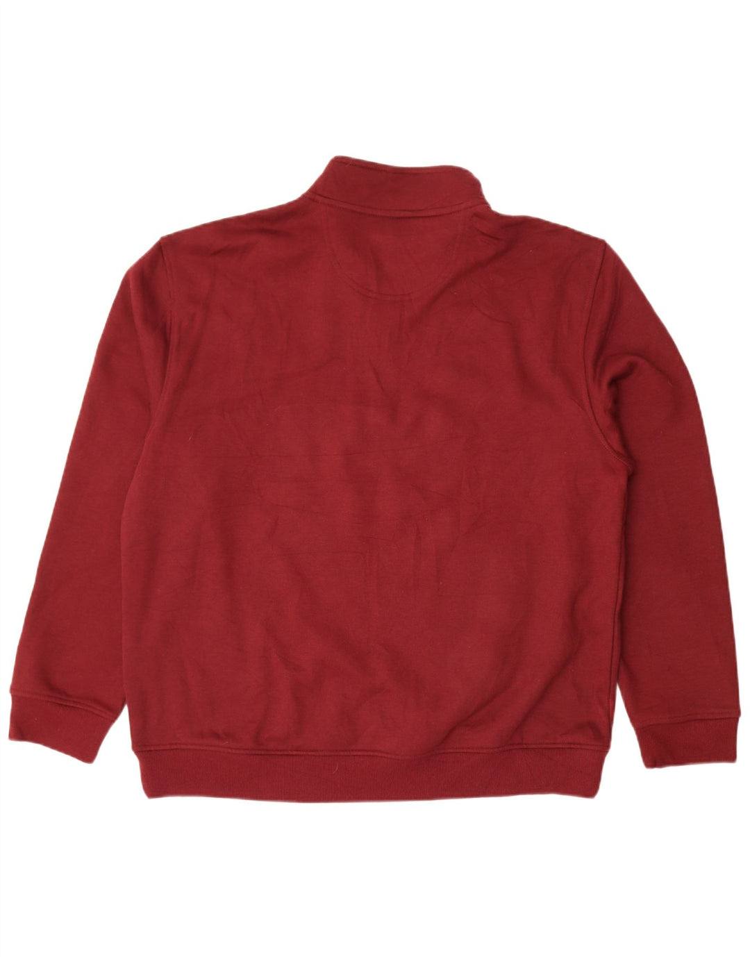 Felpa da uomo con collo con zip Izod, maglione XL, poliestere marrone