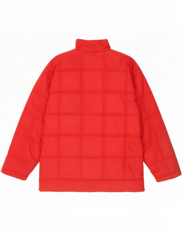 Adidas Boys Padded Jacket 15-16 Years Red Polyamide