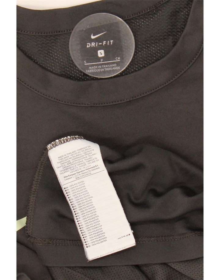 NIKE T-shirt grafica da uomo Dri Fit Top piccola in poliestere grigio