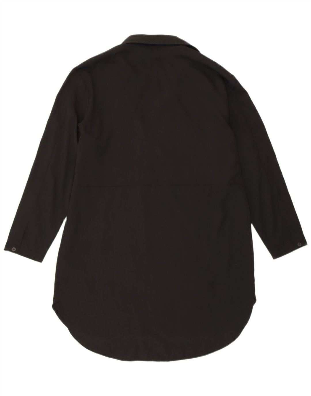 FRENCH CONNECTION Camicia pullover lunga da donna UK 8 piccola nera