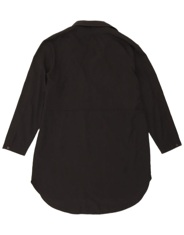 FRENCH CONNECTION Camicia pullover lunga da donna UK 8 piccola nera