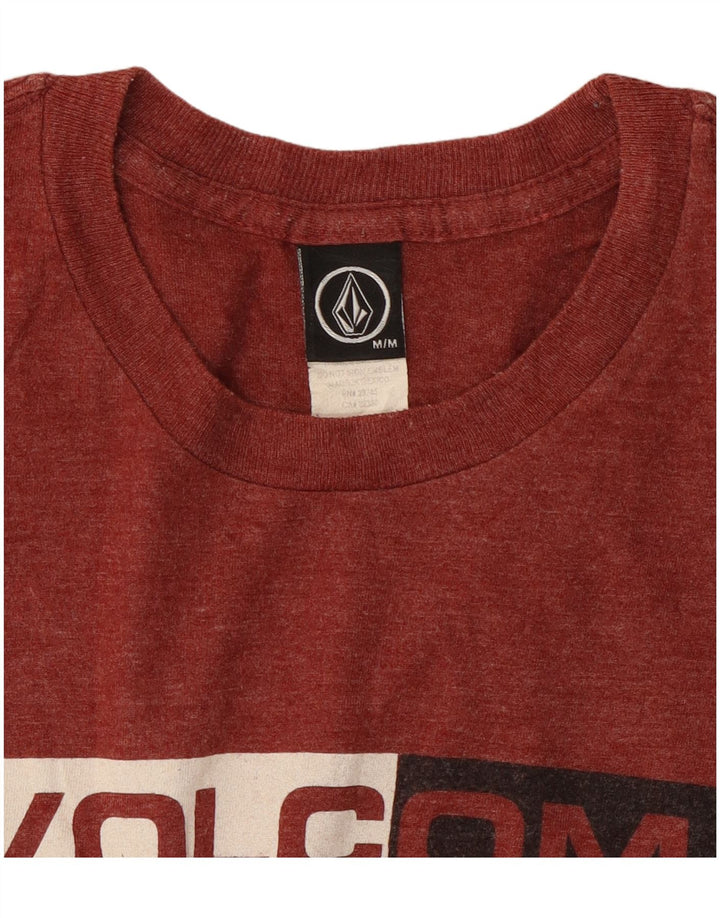 T-shirt grafica da uomo VOLCOM Top in cotone rosso medio
