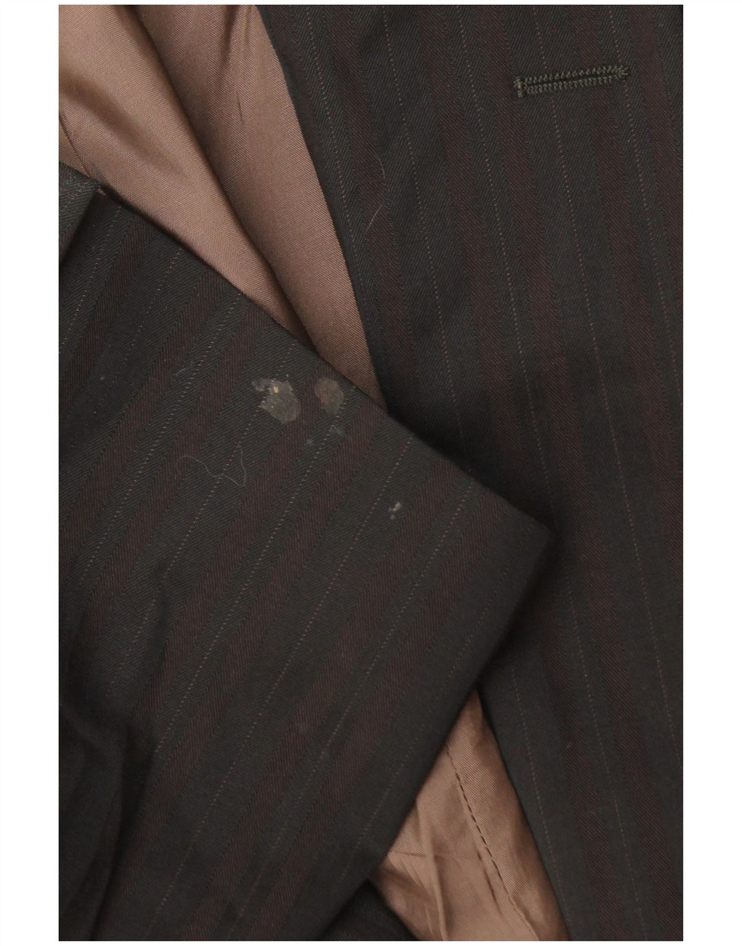 Giacca blazer da uomo a 2 bottoni HUGO BOSS EU 58 4XL lana gessata marrone