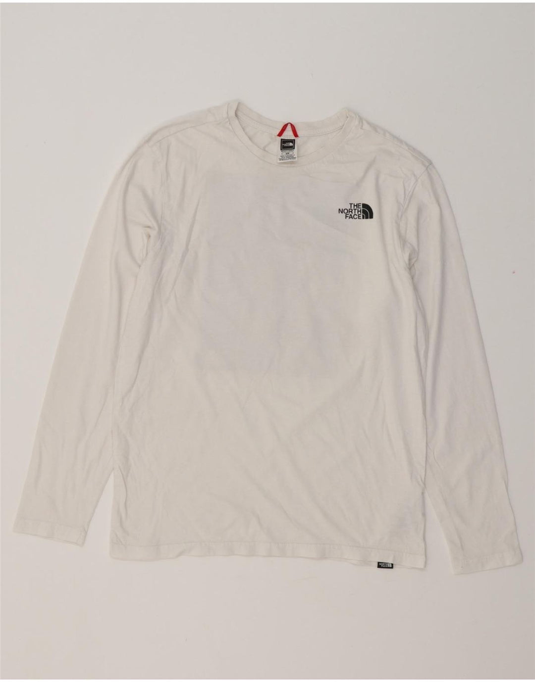 THE NORTH FACE Top grafico da uomo a maniche lunghe in cotone bianco medio