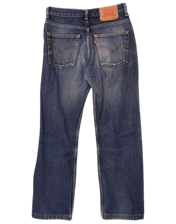 Levi's Uomo 581 Jeans dritti invecchiati W29 L27 Cotone blu