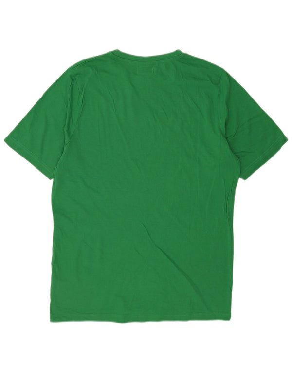 T-shirt grafica da uomo Kappa Top in cotone verde medio