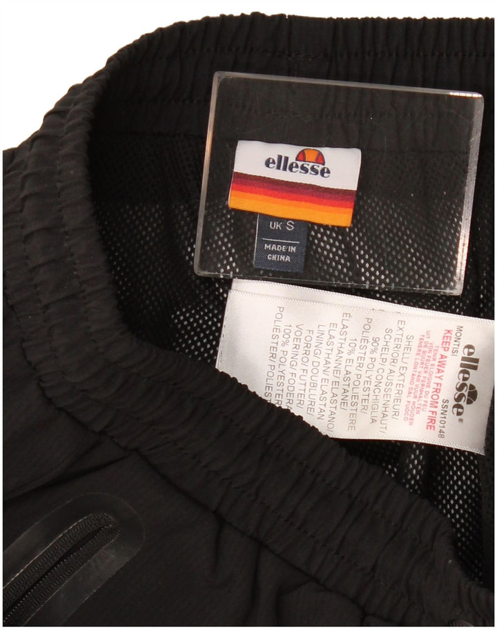Ellesse Pantaloni da tuta da uomo con grafica Joggers piccoli in poliestere nero