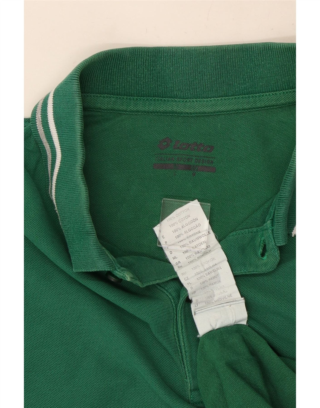 Polo Uomo Lotto Large Verde Cotone