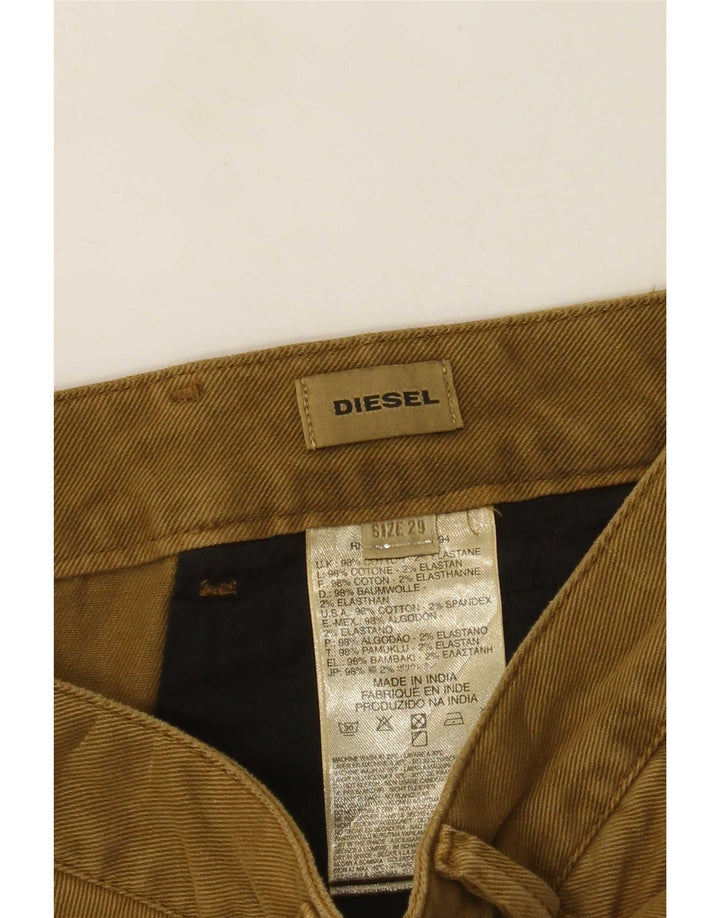 Pantaloni chino regolari da uomo Diesel W29 L31 cotone kaki