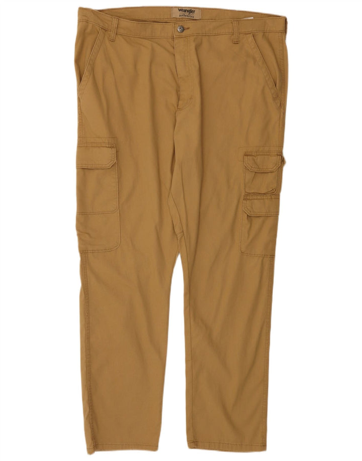 Pantaloni cargo dritti autentici da uomo WRANGLER W40 L30 cotone beige