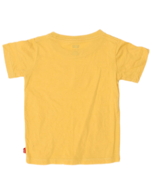 T-shirt grafica per ragazzi Levi's Top 2-3 anni gialla