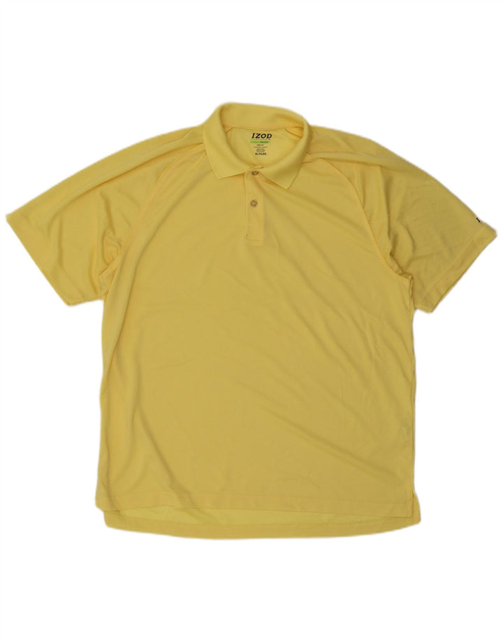 Polo da golf da uomo IZOD XL in poliestere giallo