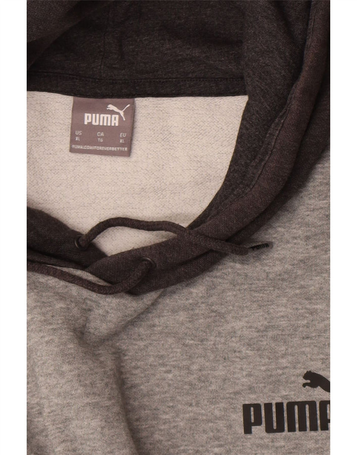 Felpa con cappuccio da uomo Puma XL Colorblock grigio