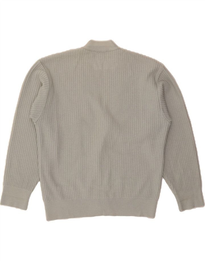 BREIDHOF Mens Cardigan Sweater IT 54 XL Grey Polyester Vintage Breidhof and Second-Hand Breidhof from Messina Hembry 
