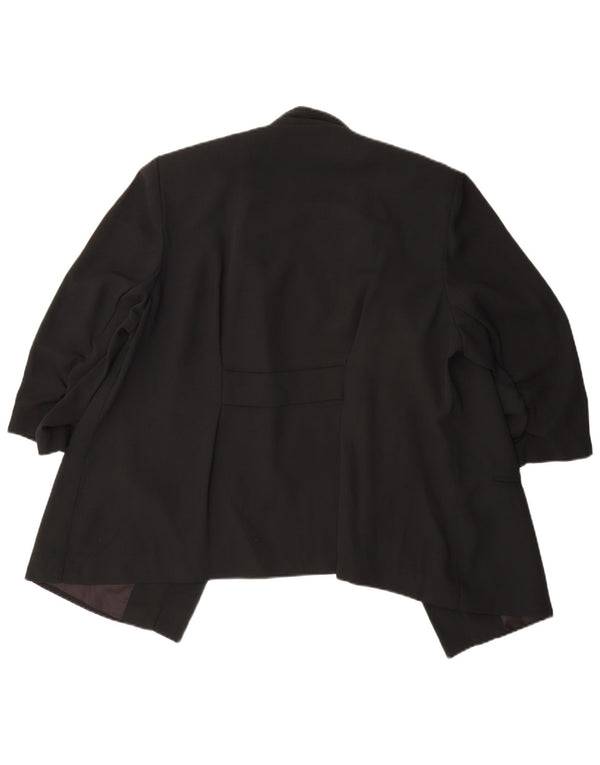Giacca blazer aperta con maniche a 3/4 Marks & Spencer da donna UK 20 2XL Nera