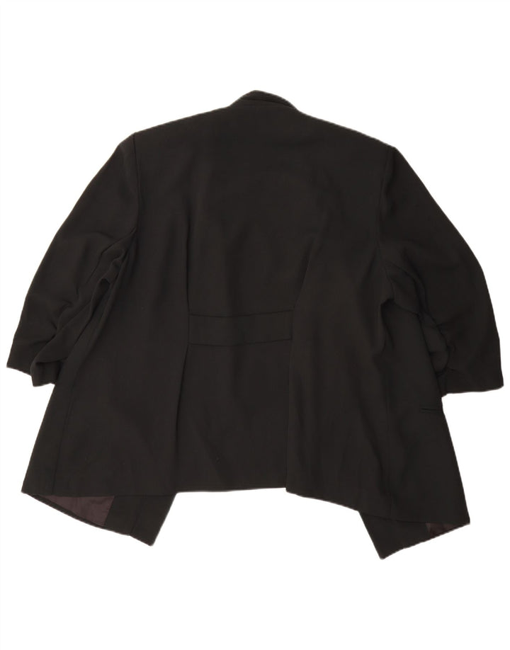 Giacca blazer aperta con maniche a 3/4 Marks & Spencer da donna UK 20 2XL Nera