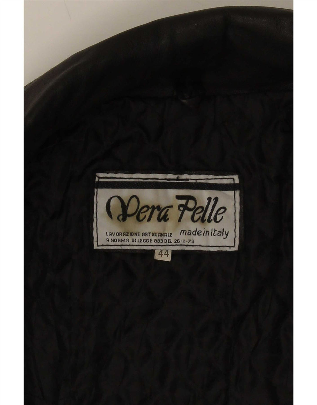 Giacca in Pelle Donna Lavorazione Artigiana IT 44 Media Nera Classica