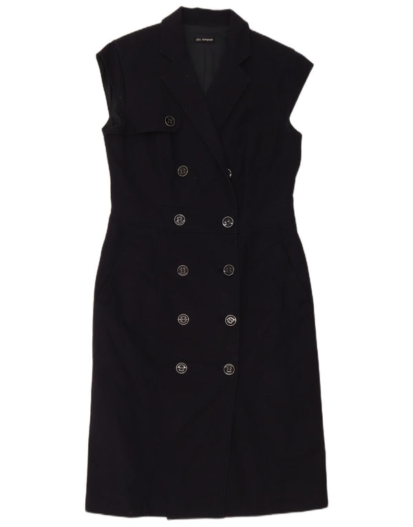 Abito tubino autografo da donna Marks & Spencer UK 12 medio blu navy