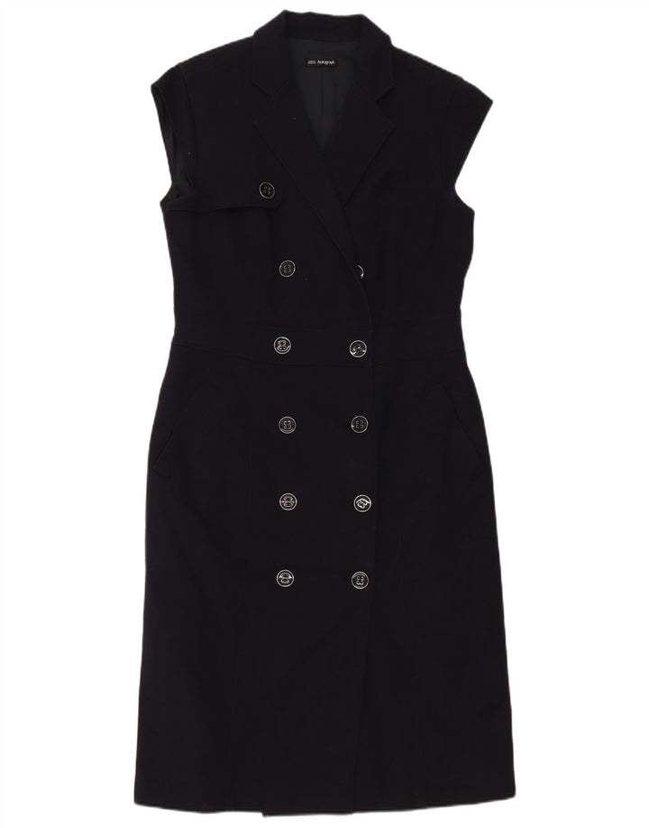 Abito tubino autografo da donna Marks & Spencer UK 12 medio blu navy