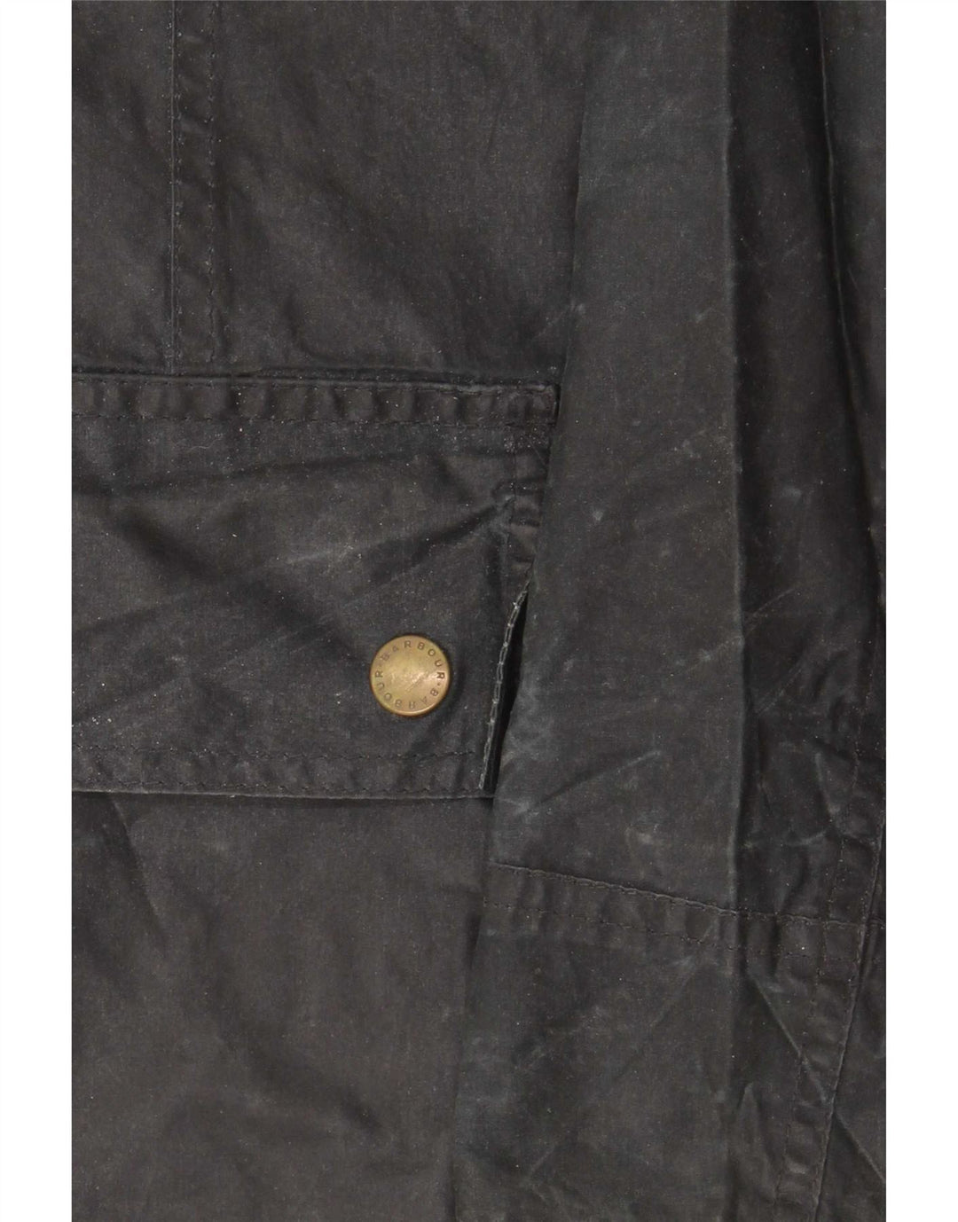 Giacca da donna in cotone cerato Barbour UK 10 piccola nera