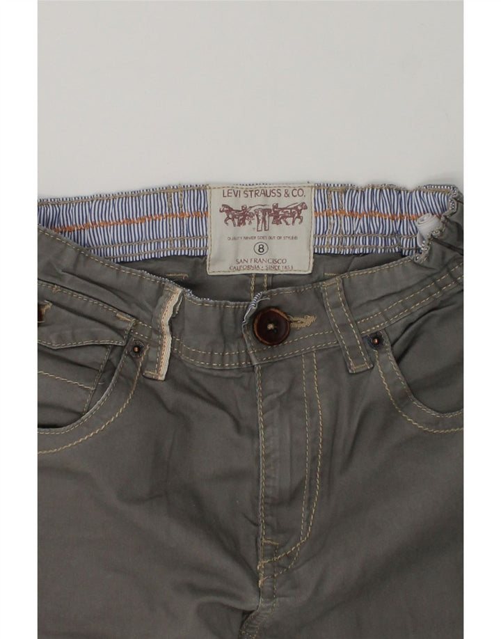 LEVI'S Boys Capri Trousers 7-8 Years W24 L10  Grey Cotton | Vintage Levi's | Thrift | Second-Hand Levi's | Used Clothing | Messina Hembry 