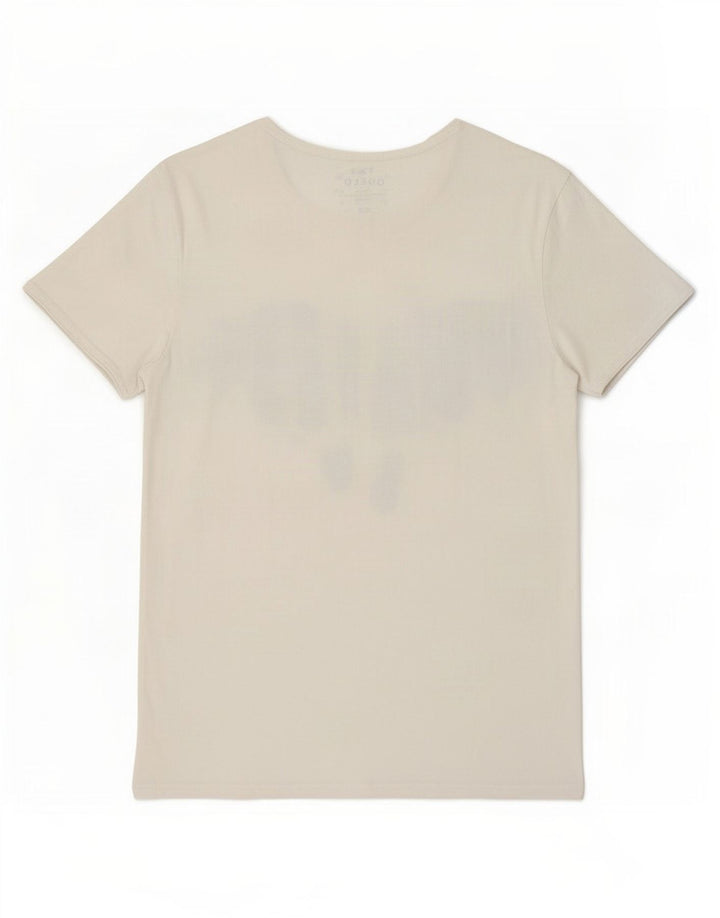 T-shirt grafica da uomo Guess bianca media