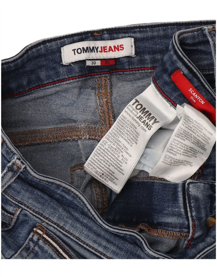 Tommy Hilfiger Donna Scanton Slim Jeans W30 L30 Cotone Blu