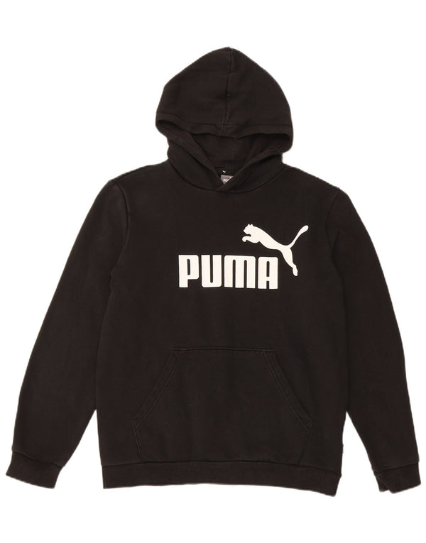 Felpa con cappuccio grafica da ragazzo Puma 13-14 anni in cotone nero