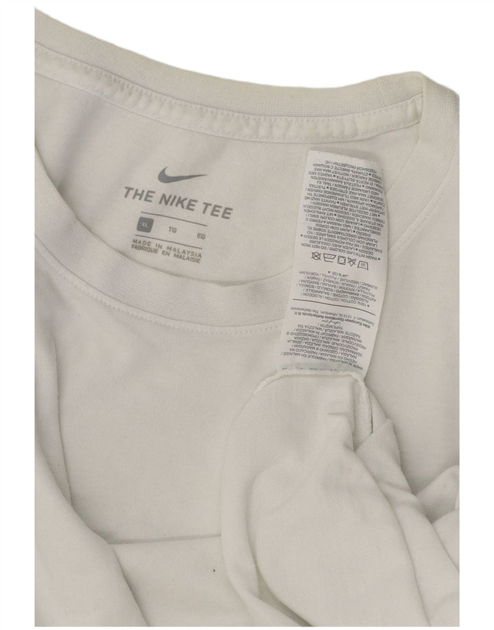 T-shirt da uomo Nike Top XL in cotone bianco