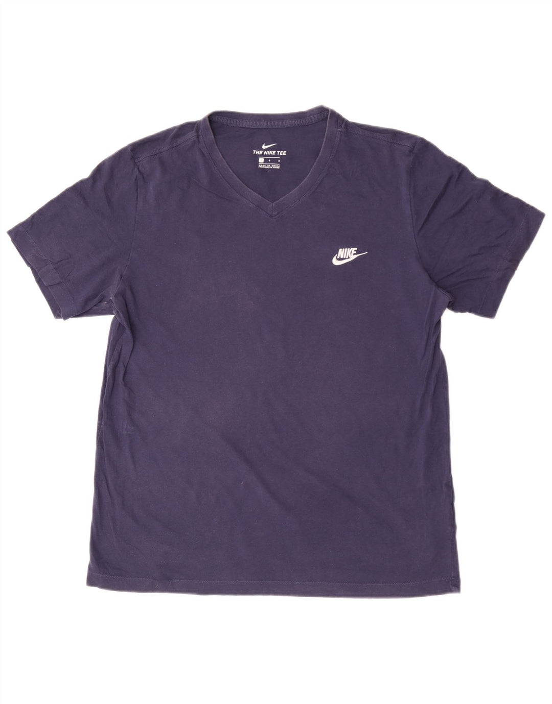 T-shirt da uomo Nike Top Large in cotone blu navy
